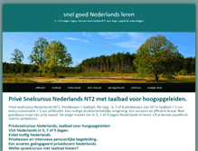 Tablet Screenshot of leernederlands.com